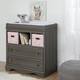 preview thumbnail 2 of 6, South Shore Savannah 2 Baskets Grey Maple Changing Table N/A - Grey/Pink