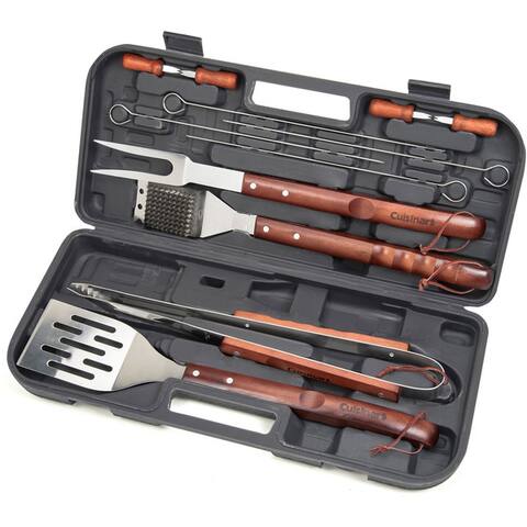 Cuisinart 13-piece Wooden Handle Grilling Set