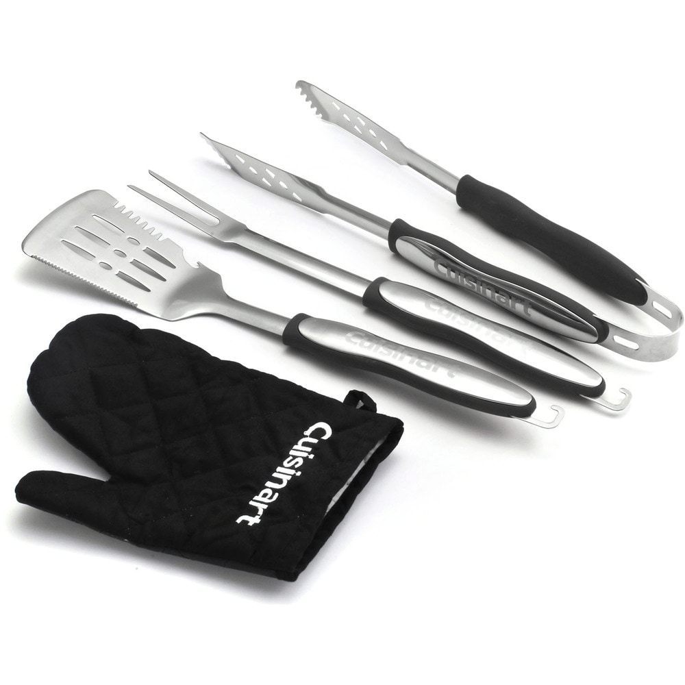 Cuisinart 4-Piece Ashwood Grill Tool Set