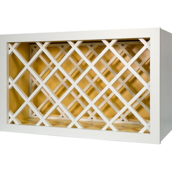 Everyday 30inch White Shaker Wine Rack Free