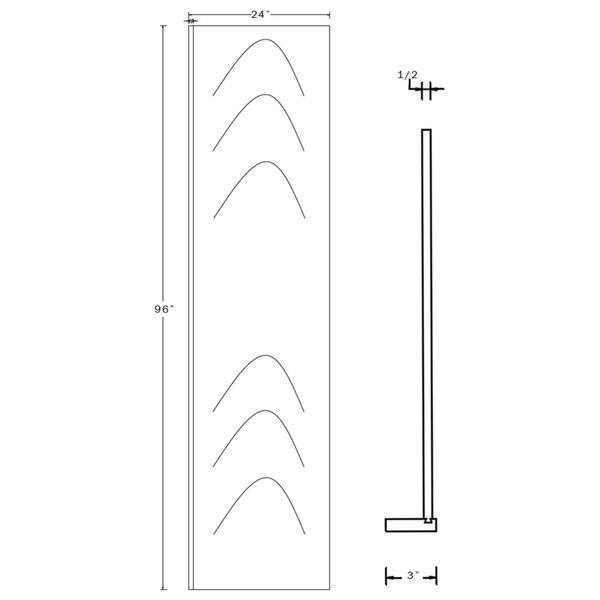 Shop Everyday Cabinets 3 Inch White Shaker Refrigerator End Panel