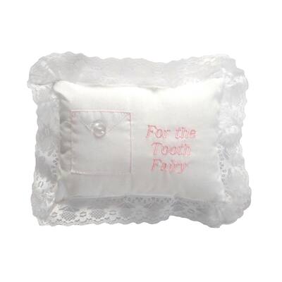 Multicolored Lace Ruffled Tooth Fairy Pillow
