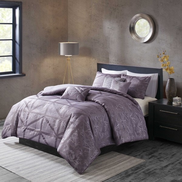 Madison Park Nico Purple Duvet Cover Set Free Shipping Today