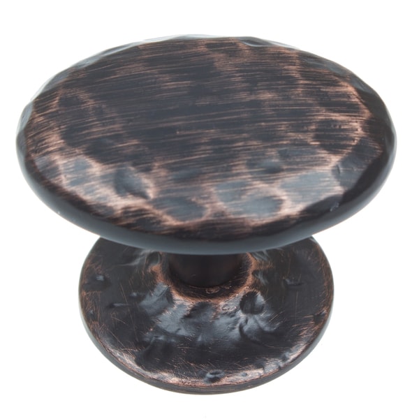 Shop GlideRite 1.625inch Oil Rubbed Bronze Oval Hammered Knobs