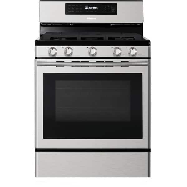 Samsung 30inch Freestanding Gas Range Stainless Steel Overstock