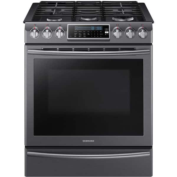 Samsung Black Stainless Steel 30inch Slidein Gas Range Overstock