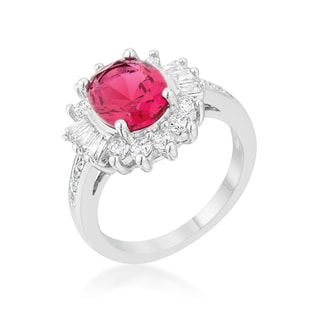 6.2ct Aqua CZ Rhodium Plated Classic Cocktail Ring 6.2ct Aqua CZ Rhodium Plated Classic Cocktail Ring