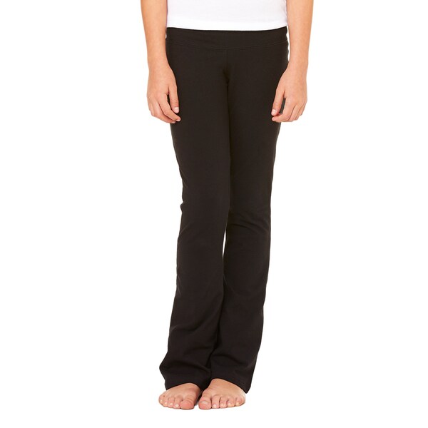 girls black dance pants