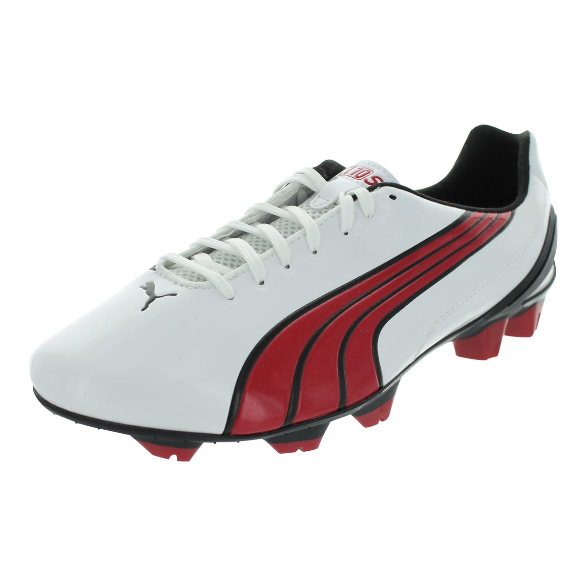 puma red and white cleats