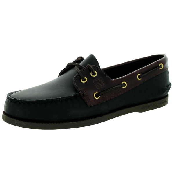 black sperry topsiders mens