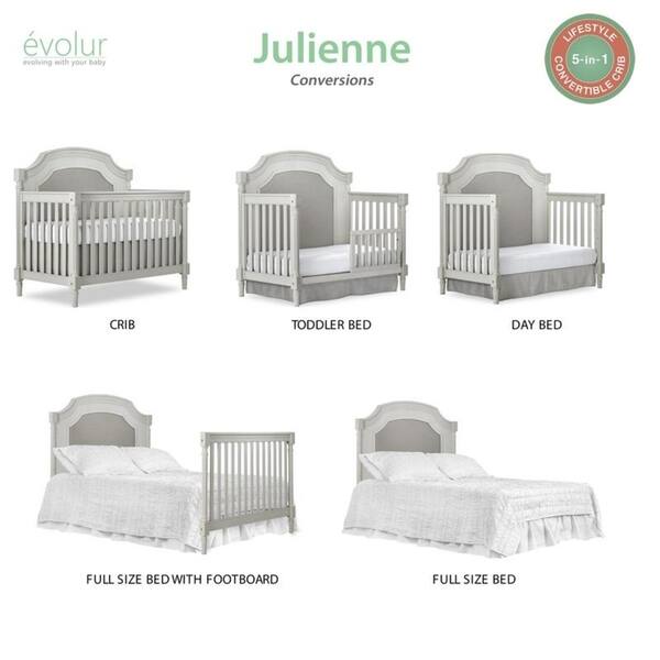 Shop Evolur Julienne 5 In1 Convertible Crib Overstock 12329128