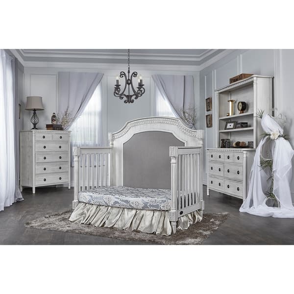 Baby Crib Evolur Julienne Crib Antique Grey Mist Growing With Your Child  Bed Evolur Madison 5-