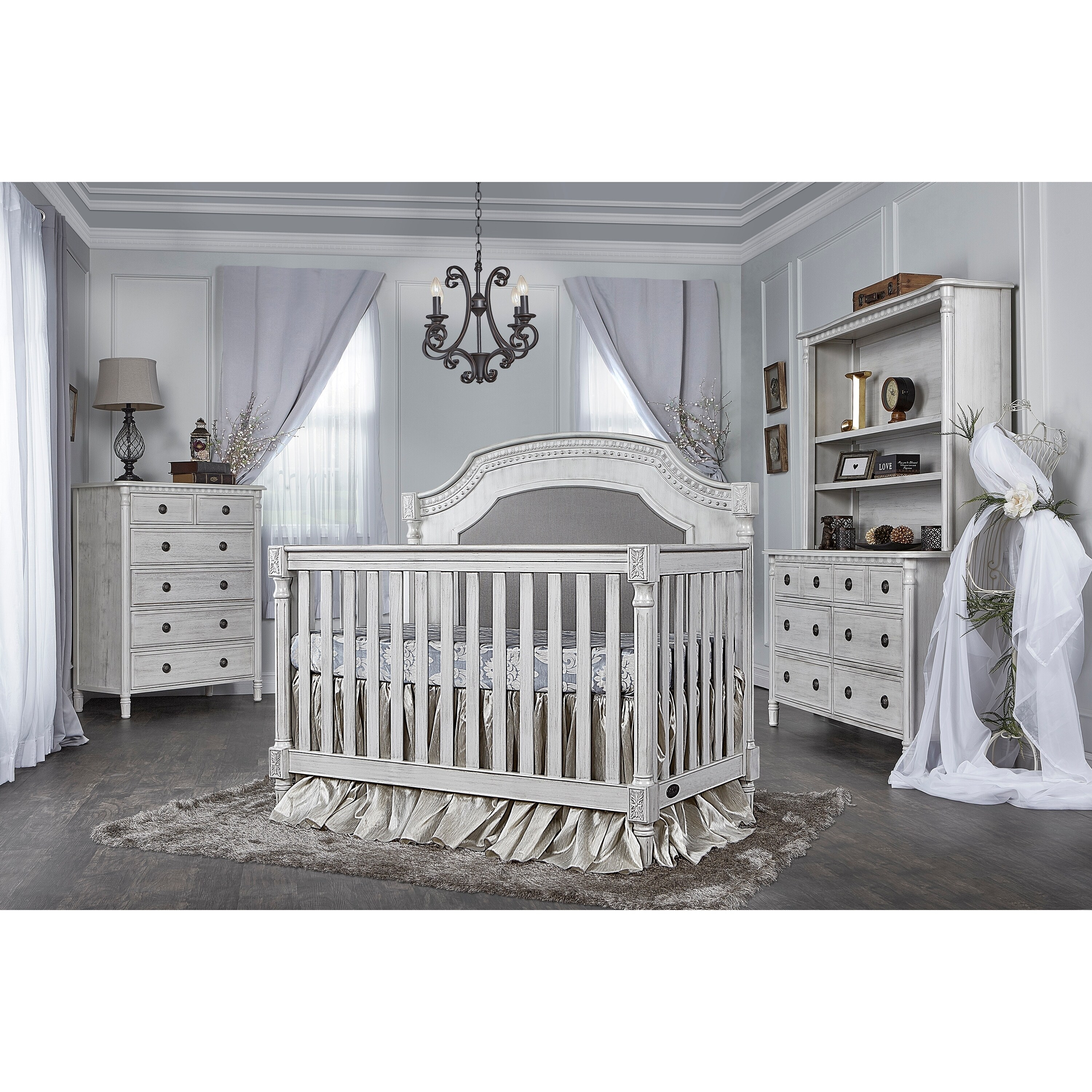 Evolur Julienne 5 in1 Convertible Crib Grey EBay