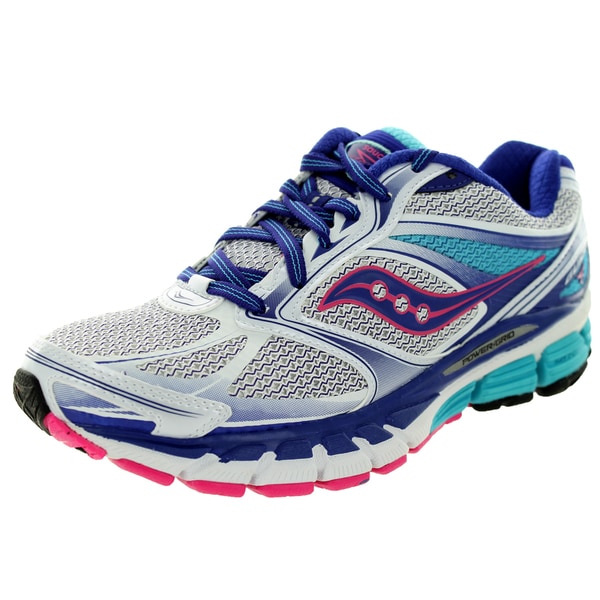 Shop Saucony Women's Guide 8 Wide White/Pink Running Shoe - Free ...