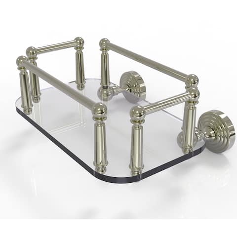 Allied Brass Waverly Place Collection Wall-mounted Glass Guest Towel Tray
