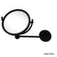 preview thumbnail 4 of 11, Allied Brass 8-inch Wall-mounted Makeup Mirror with 2X Magnification Matte Black - Bathroom-Vanity
