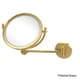 preview thumbnail 1 of 11, Allied Brass 8-inch Wall-mounted Makeup Mirror with 2X Magnification Polished Brass - Bathroom-Vanity