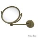 preview thumbnail 13 of 11, Allied Brass 8-inch Wall-mounted Makeup Mirror with 2X Magnification Antique Brass - Bathroom-Vanity