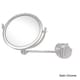 preview thumbnail 9 of 11, Allied Brass 8-inch Wall-mounted Makeup Mirror with 2X Magnification Satin Chrome - Bathroom-Vanity