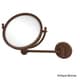 preview thumbnail 6 of 11, Allied Brass 8-inch Wall-mounted Makeup Mirror with 2X Magnification Antique Bronze - Bathroom-Vanity