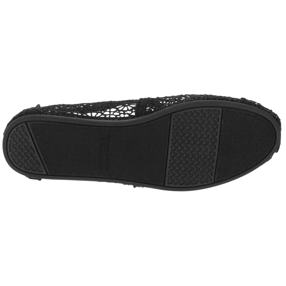 toms crochet shoes black
