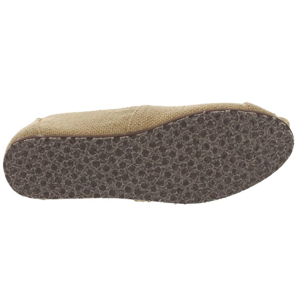 toms womens burlap classic slip ons