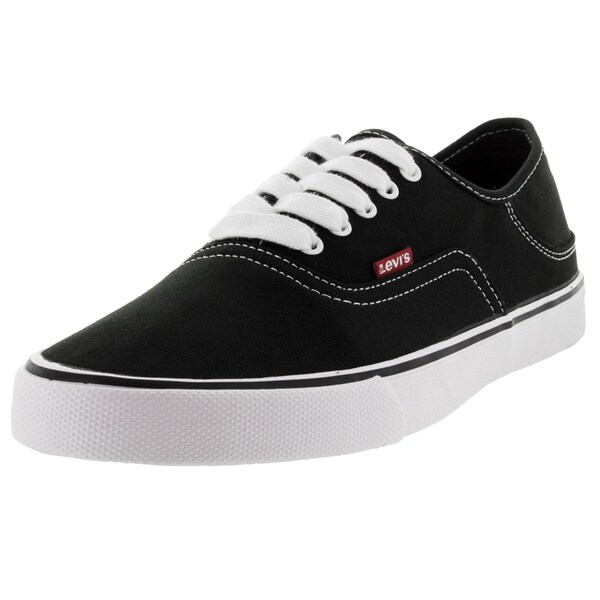 levi's black and white shoes