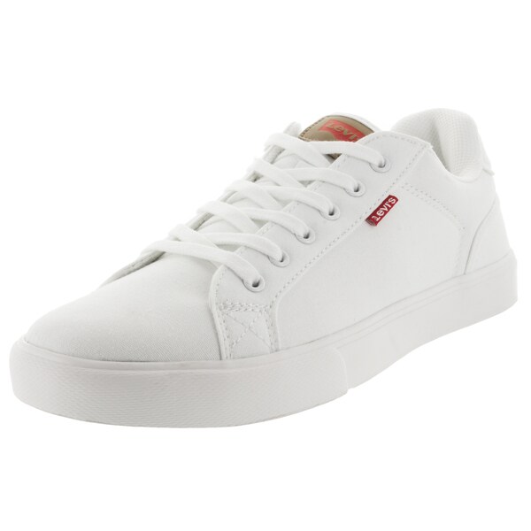 white levi's canvas shoes