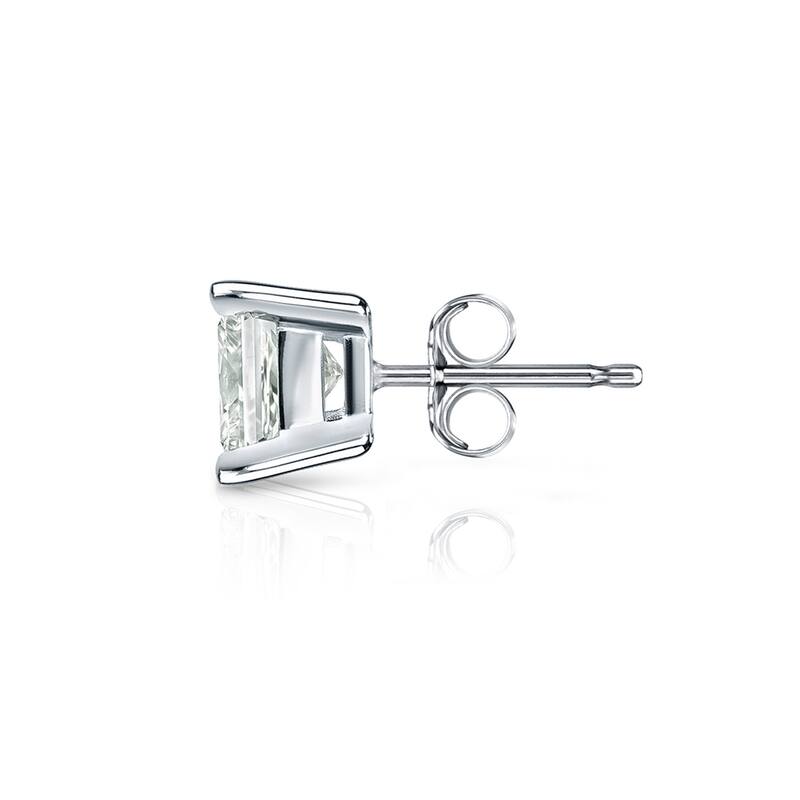 Auriya 1/4ctw Princess-Cut Diamond SINGLE STUD (1) Earring 14k Gold