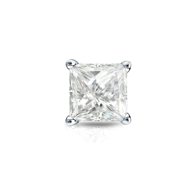 Auriya 1/4ctw Princess-Cut Diamond SINGLE STUD (1) Earring 14k Gold
