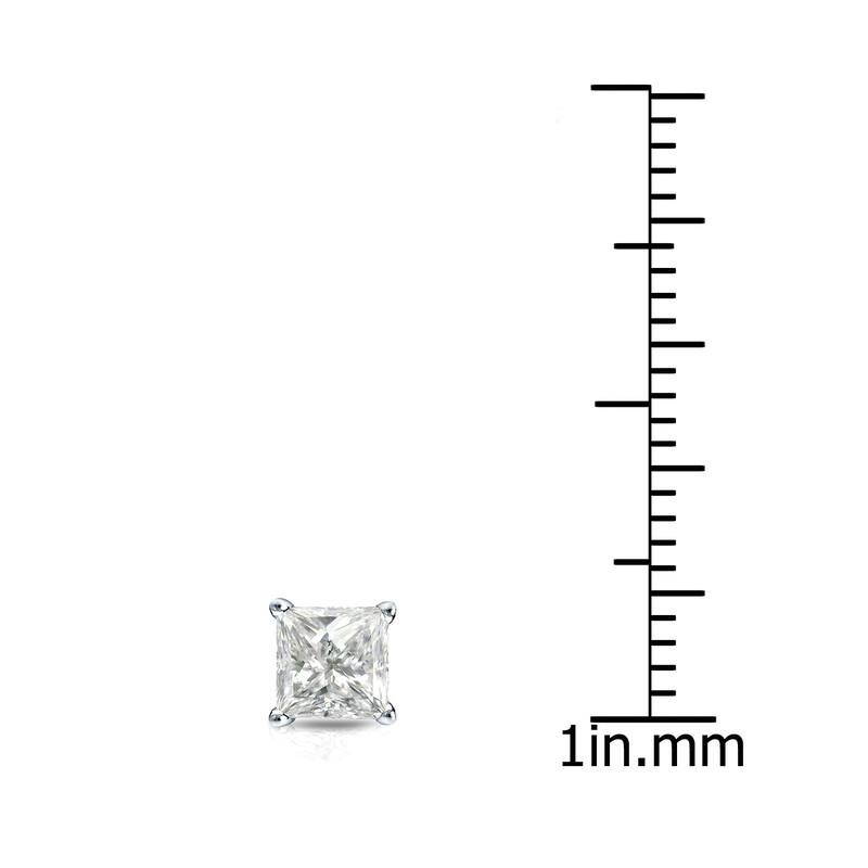 Auriya 1/3ctw Princess-Cut Diamond SINGLE STUD (1) Earring 14k Gold
