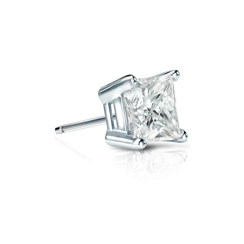 Auriya 1/2ctw Princess-Cut Diamond SINGLE STUD (1) Earring 14k Gold
