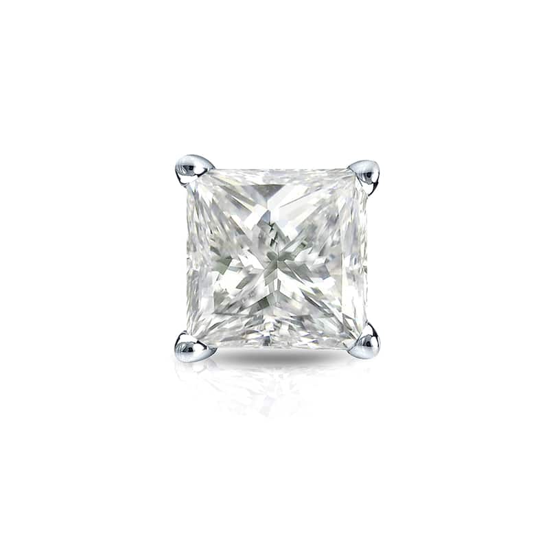 Auriya 1/2ctw Princess-Cut Diamond SINGLE STUD (1) Earring 14k Gold