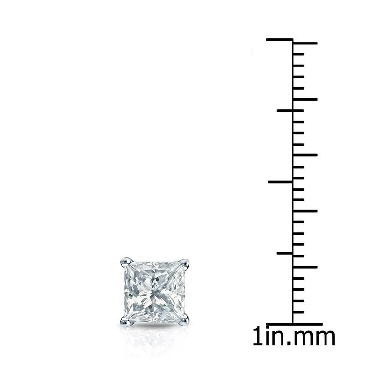 Auriya 1ctw Princess-Cut Diamond SINGLE STUD (1) Earring 14k Gold
