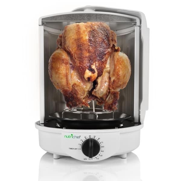 Shop Nutrichef Pkrt12wt White Rotisserie Oven Countertop Shawarma