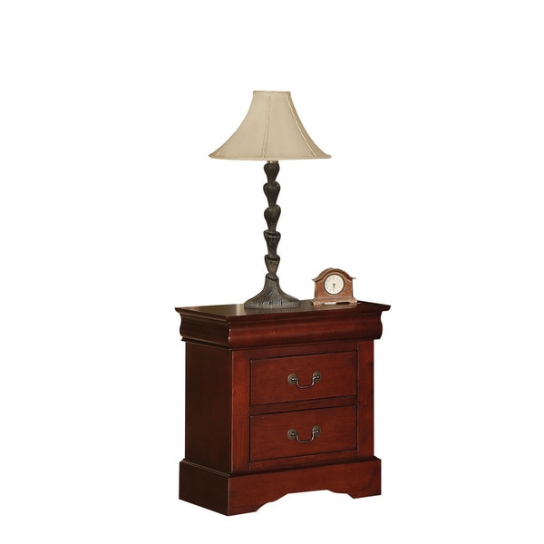 Shop Louis Philippe III Cherry 2-drawer Nightstand - Free Shipping Today - Overstock - 12331709