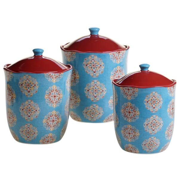 Certified International Spice Route 3-piece Canister Set - Overstock 