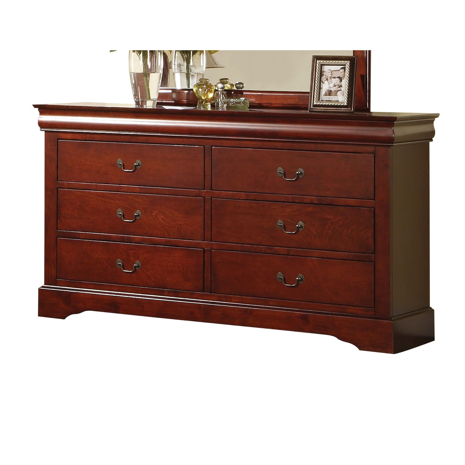 Louis Philippe Iii Cherry 6 Drawer Dresser 12331797 Louis Philippe Iii Cherry 6 Drawer