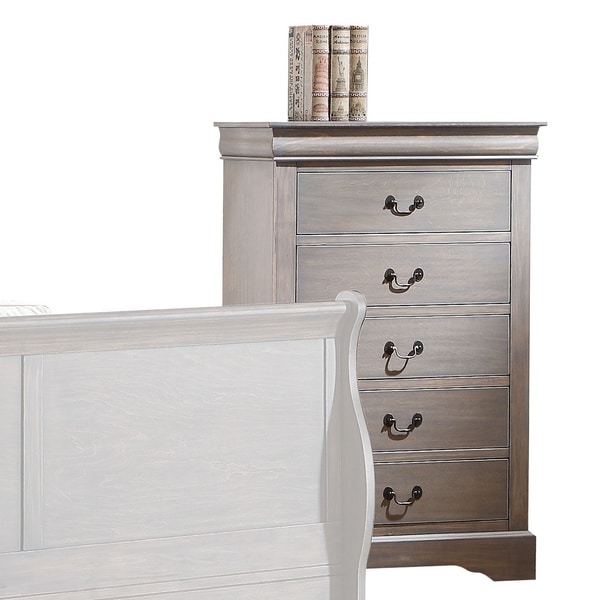Louis Philippe Iii Antique Grey 5 Drawer Chest Free Shipping Louis Philippe Iii Antique Grey 5 Drawer Chest