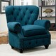 preview thumbnail 11 of 12, Mofi Traditional Linen Fabric Tufted Armchair by Furniture of America