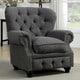 preview thumbnail 9 of 12, Mofi Traditional Linen Fabric Tufted Armchair by Furniture of America