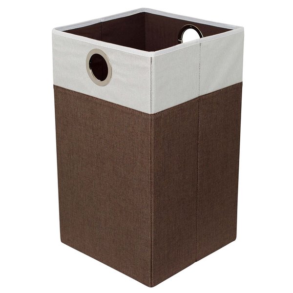 brown linen basket