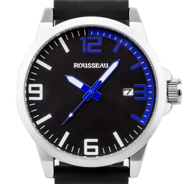 Rousseau Dufaux Men S Sport Watch Xl Case Size Bold Accents Rousseau Dufaux Men X27 S Sport Watch Xl Case Size Bold Accents
