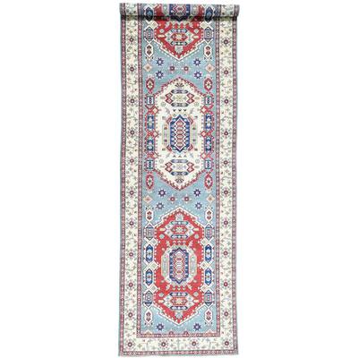 Hand-Knotted Gallery Size Kazak Tribal Oriental Rug (5'3x19'9)