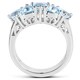preview thumbnail 2 of 1, Malaika 2.50 Carat Genuine Blue Topaz .925 Sterling Silver Ring