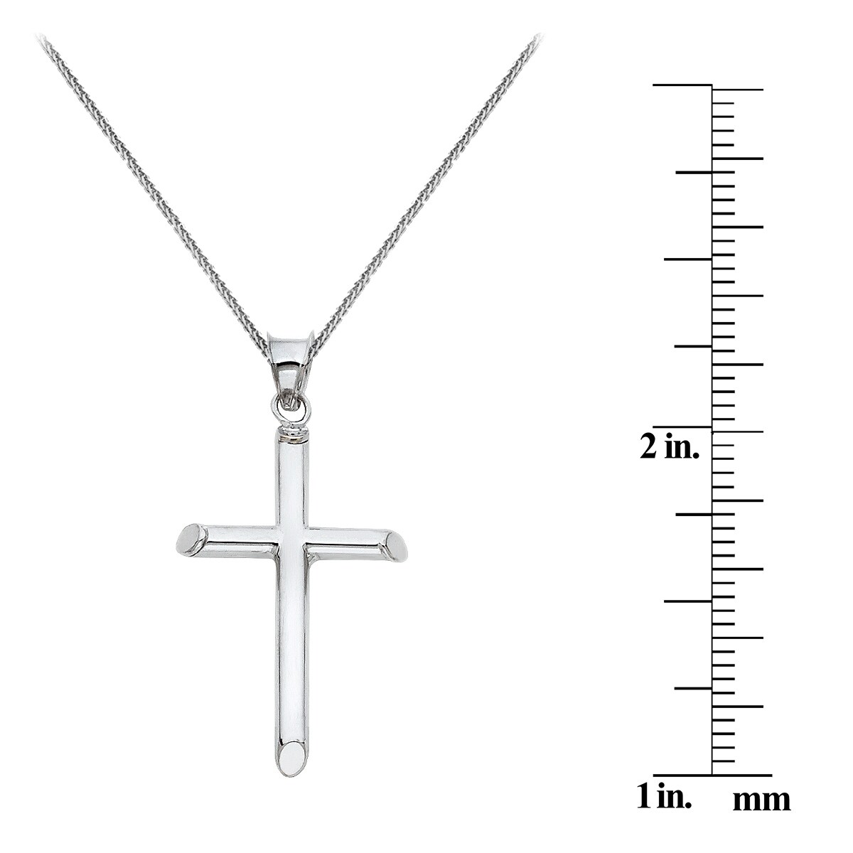 Classic Silver pack of 3 Made in USA 33mm Cross with Border Charm or Pendant