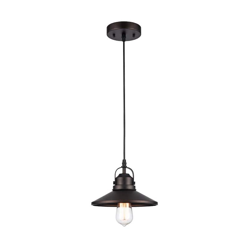Industrial 1-light Oil Rubbed Bronze Pendant