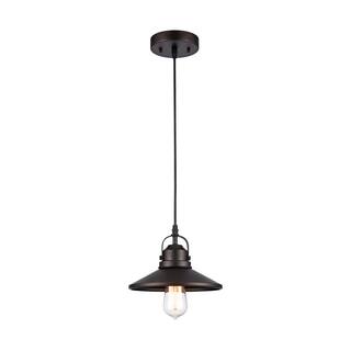 Industrial 1-light Oil Rubbed Bronze Pendant