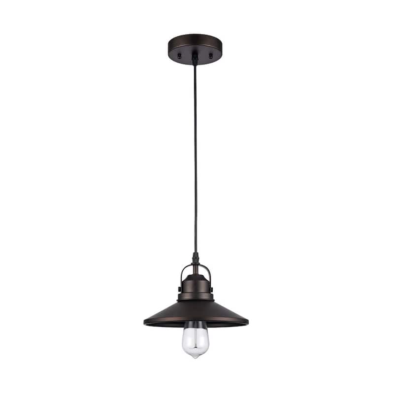 Industrial 1-light Oil Rubbed Bronze Pendant