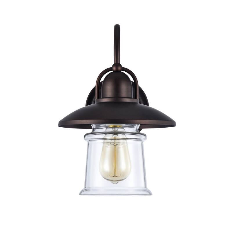 Industrial 1-light Oil Rubbed Bronze Wall Sconce